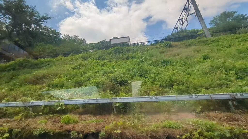 姨捨駅通過